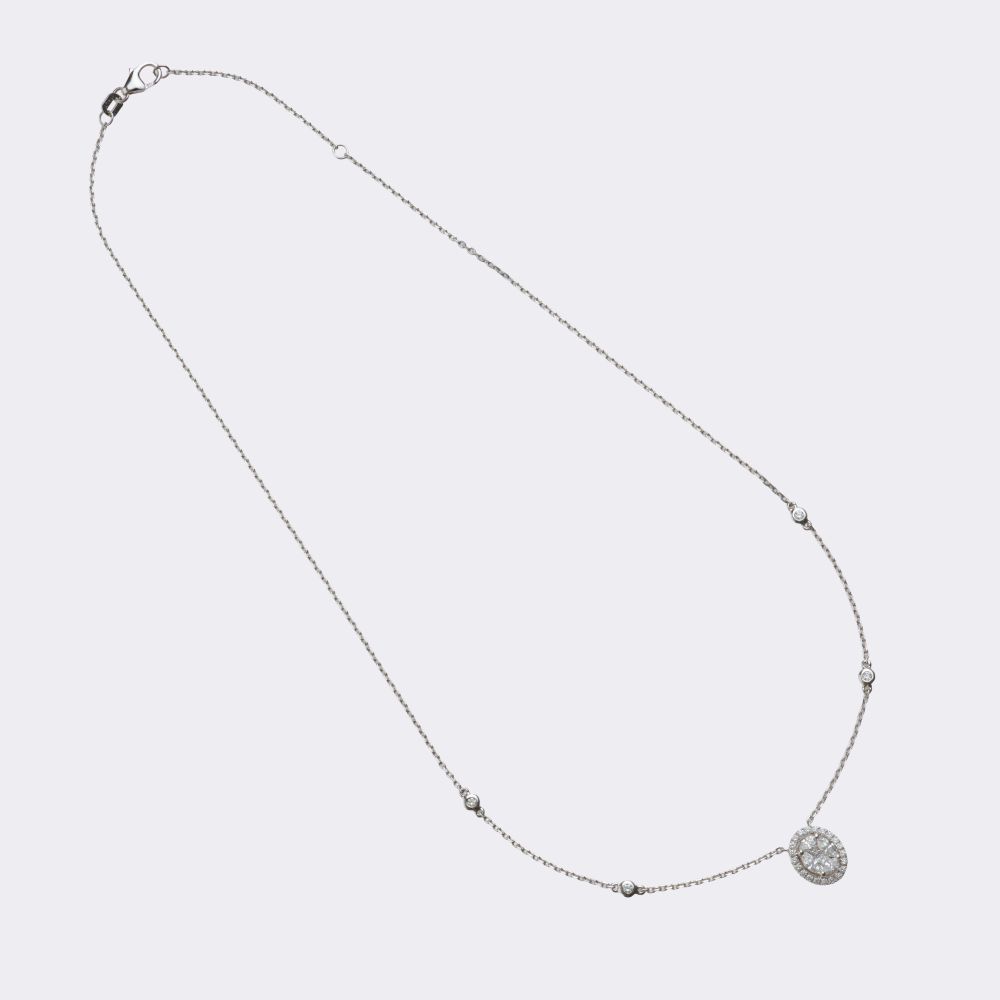 Diamant Anhänger an Kette - Bild 2