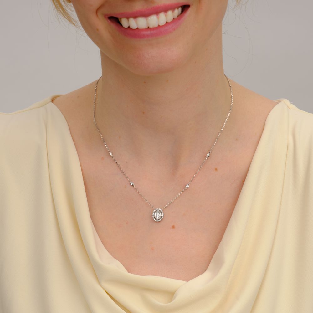 Diamant Anhänger an Kette - Bild 3