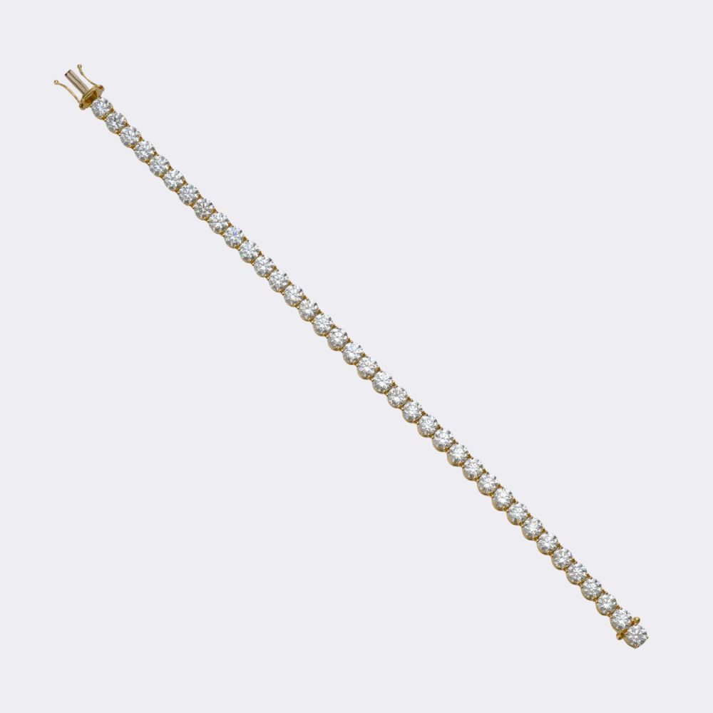 Exceptional, highcarat Tennis Bracelet - image 2