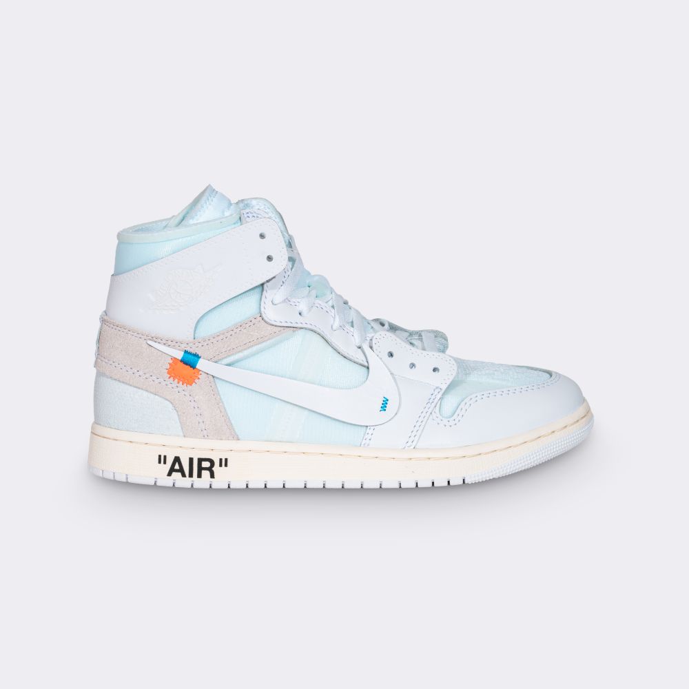  Nike - Pair of Nike Jordan 1 High x Virgil Abloh 'Alaska' Sneakers