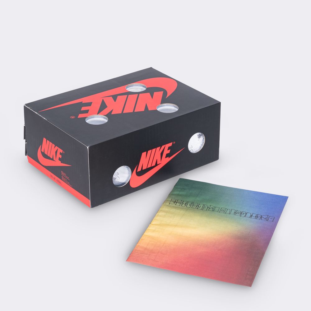 Pair of Nike Jordan 1 High x Virgil Abloh 'Alaska' Sneakers - image 15