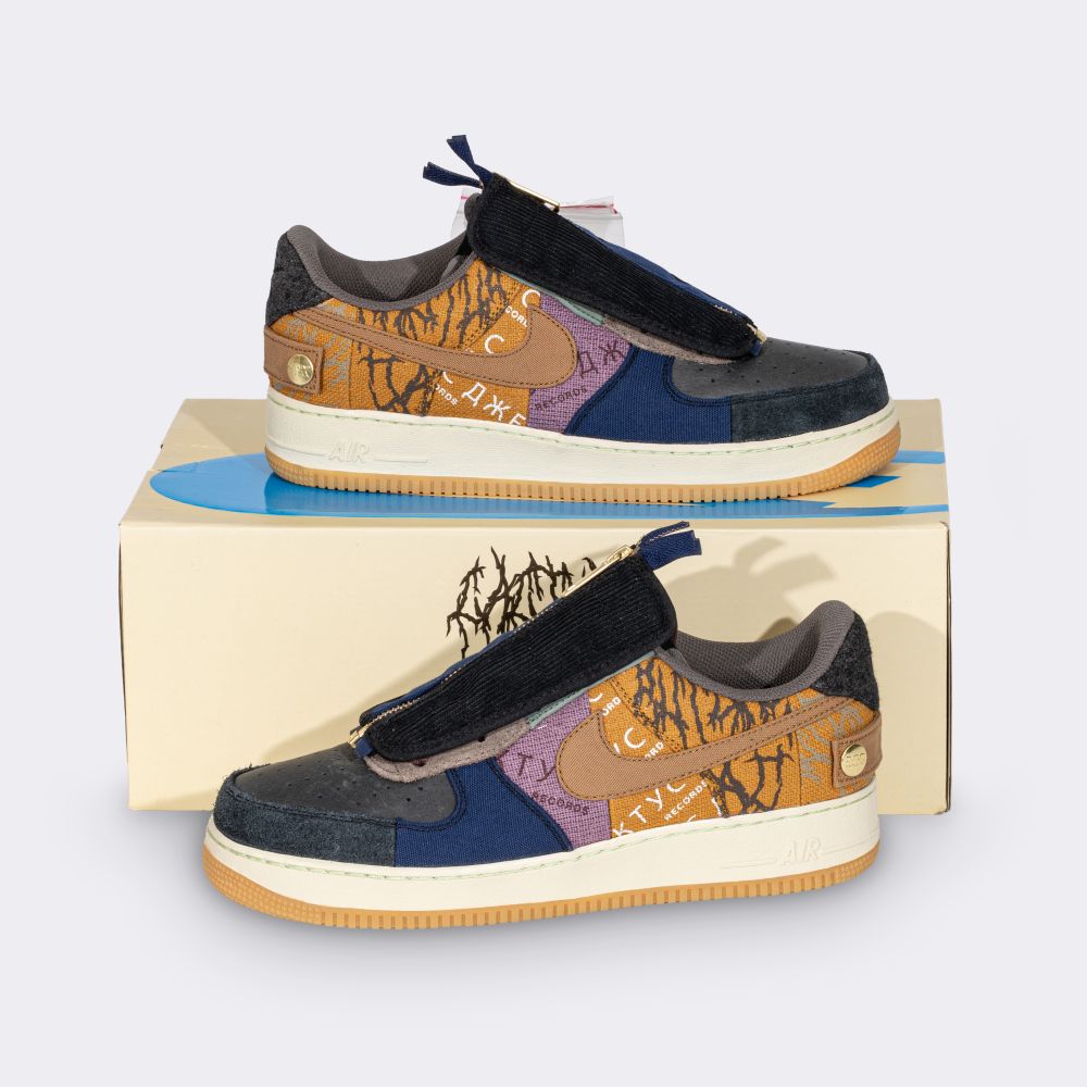 Pair of Nike x Travis Scott Air Force 1 'Cactus Jack' Sneakers - image 5