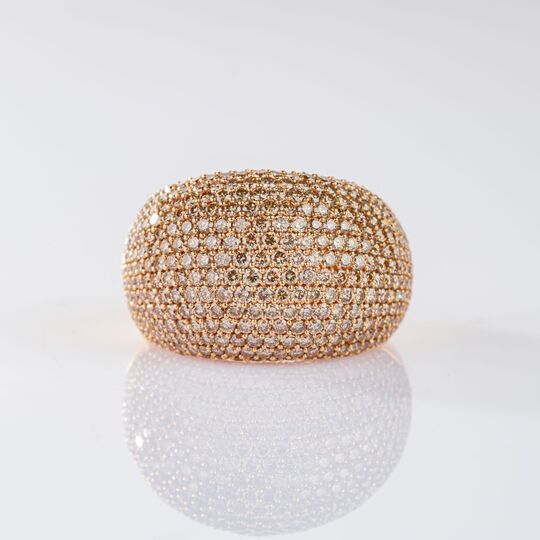 Fancy Diamonds 'Bague bombée' Ring