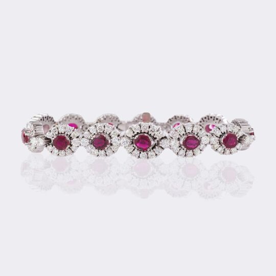 Ruby Diamond Bracelet