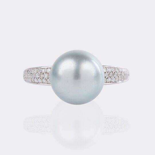 Tahiti Pearl Diamond Ring