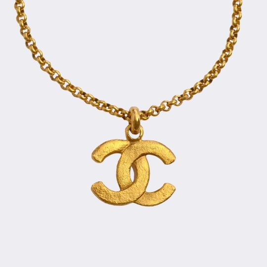  Chanel - Necklace With CC Pendant