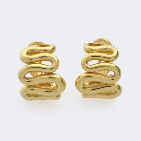 Pair of Creoles 'Waves'