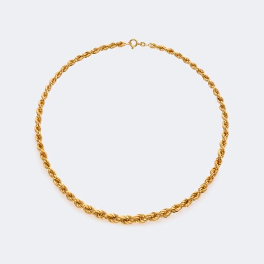 Cord Gold Necklace