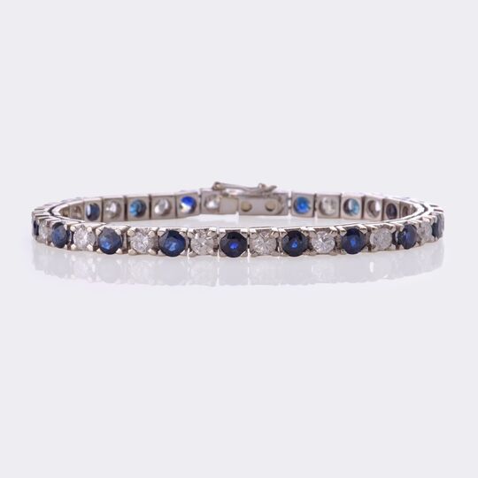 Sapphire Diamond Bracelet