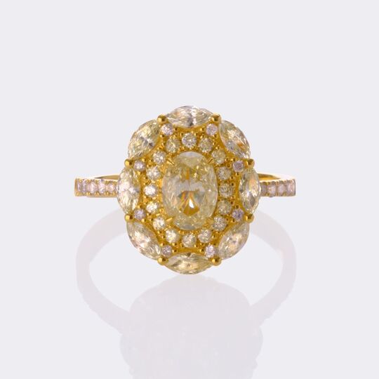 Multicoloured Fancy Diamond Ring
