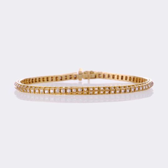 Rare White Diamond Tennis Bracelet