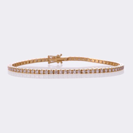 Rare White Diamond Tennis Bracelet