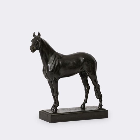 Albert Hinrich Hussmann - Standing stallion