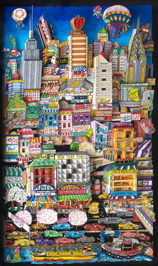 Charles Fazzino - Movin' on up to the Eastside