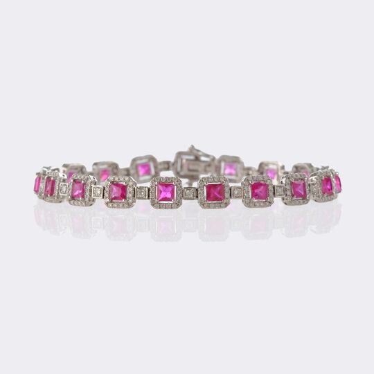 Ruby Diamond Bracelet