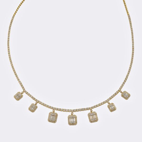 Diamond necklace 'Illusion'