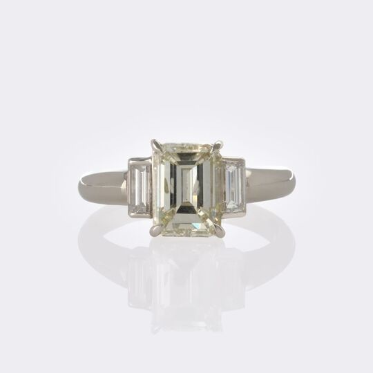 Diamond Ring in Emerald Cut