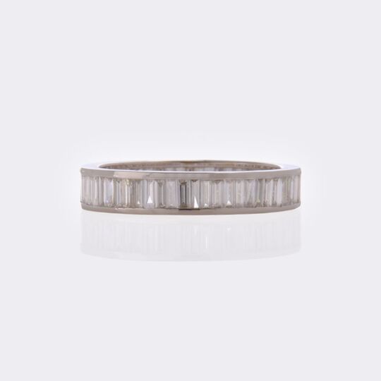 Rare White Diamond Memory Ring