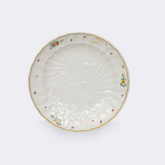 Johann Joachim Kaendler - Round serving plate from the Swan service