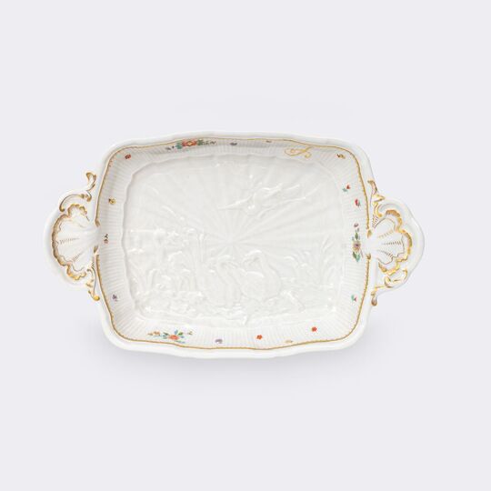 Johann Joachim Kaendler - Rectangular side dish from the Swan service