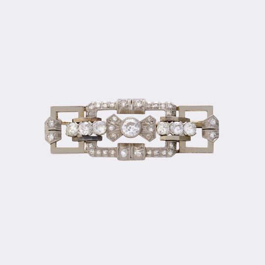 Art Déco Diamond Brooch