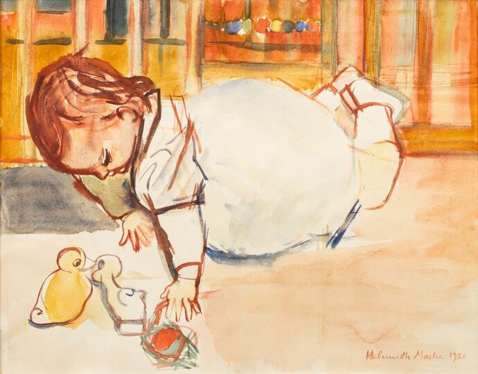 Helmuth Macke - Playing Child