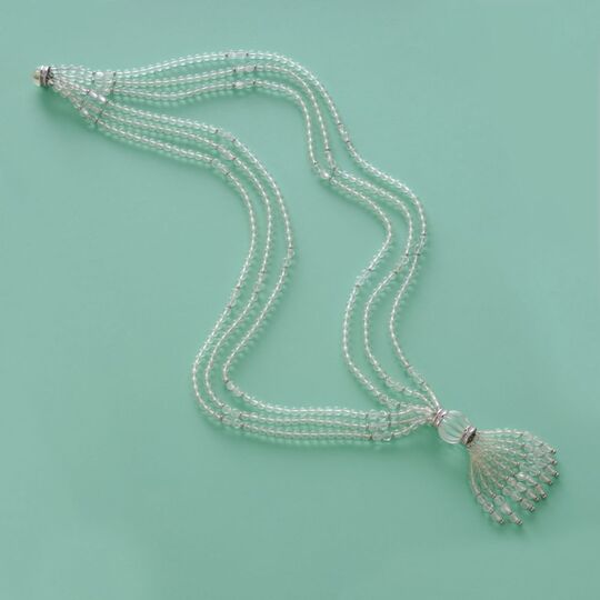 Langes Bergkristall Brillant Collier