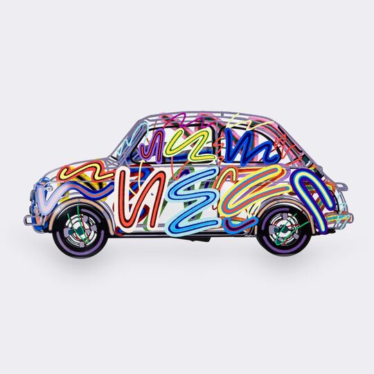 David Gerstein - 3D Wall Sculpture 'Fiat 500'