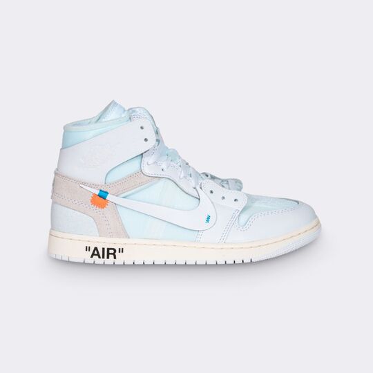  Nike - Pair of Nike Jordan 1 High x Virgil Abloh 'Alaska' Sneakers