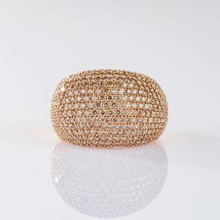  - Fancy Diamonds 'Bague bombée' Ring