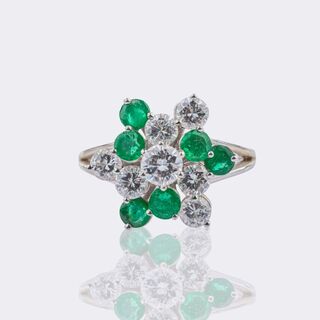  - Emerald Diamond Ring