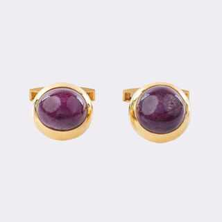  - Paif of Star Ruby Cufflinks