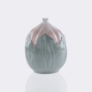 Waldemar Lindström - An Art Nouveau Vase with Leaf Relief
