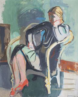 Erich Hartmann - Woman in an armchair - Hildegard Eggers-Kestner