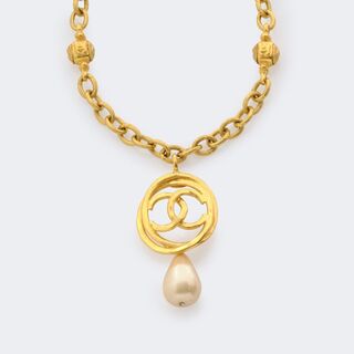 Chanel - CC Chain With Faux Pearl