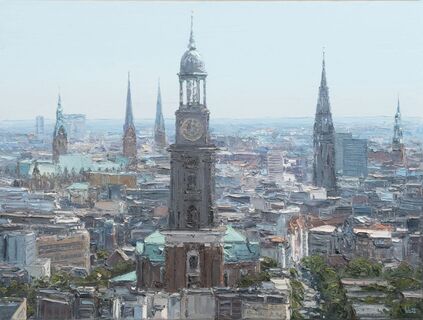 Peter Witt - Panoramic View of Hamburg