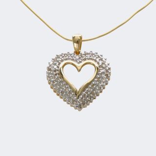 - Heart brilliant pendant on chain