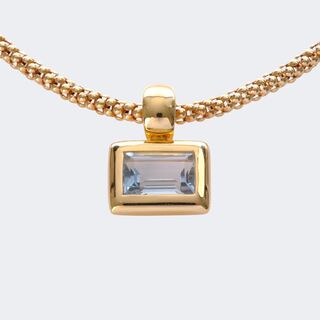 - Topaz pendant on chain