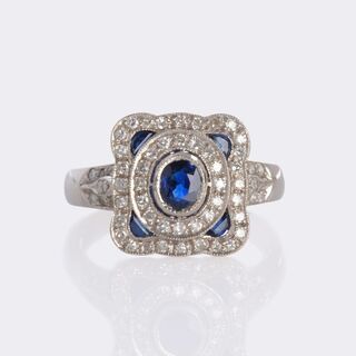  - Sapphire Diamond Ring