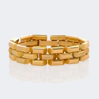  - Heavy Brick Gold Bracelet