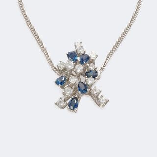  - Sapphire Brilliant Pendant on Chain