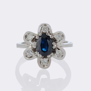  - Sapphire Diamond Ring