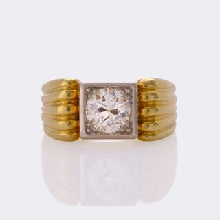  - Art-déco Old Cut Diamond Ring