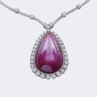  - Ruby Diamond Necklace