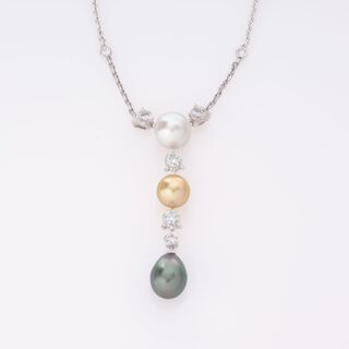 Cartier - Diamond Pearl Necklace