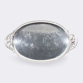 Georg Jensen - Oval tray 'Blossom' No. 2H