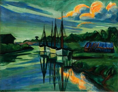 Hermann Max Pechstein - Clouds in the Evening - Abendwolken