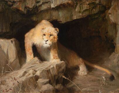 Tadeusz Styka - Lioness