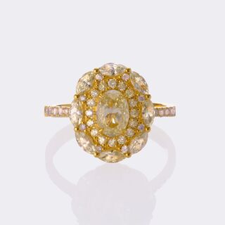  - Multicoloured Fancy Diamond Ring