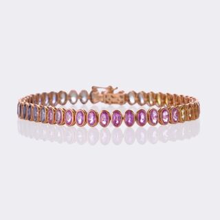  - Multicoloured Rainbow Sapphire Bracelet
